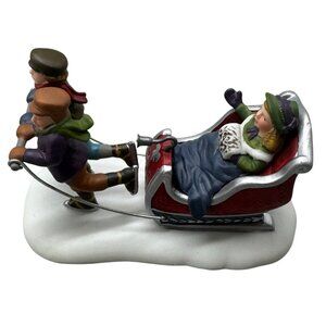 Heritage Collection "Winter Sleighride" Handcrafted Porcelain Figurine READ